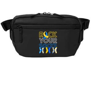 Rock Your Socks Down Syndrome Awareness Crossbody Pack