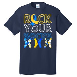 Rock Your Socks Down Syndrome Awareness Tall T-Shirt