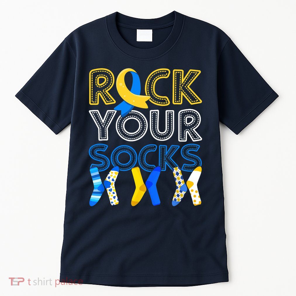 Rock Your Socks Down Syndrome Awareness Tall T-Shirt