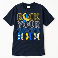 Rock Your Socks Down Syndrome Awareness Tall T-Shirt