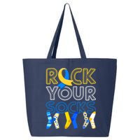 Rock Your Socks Down Syndrome Awareness 25L Jumbo Tote