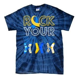 Rock Your Socks Down Syndrome Awareness Tie-Dye T-Shirt