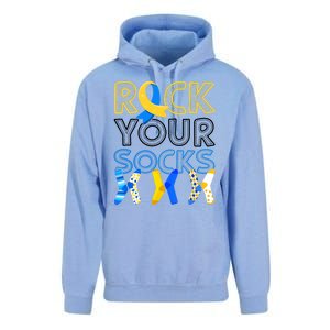 Rock Your Socks Down Syndrome Awareness Unisex Surf Hoodie