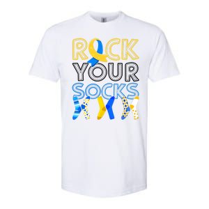 Rock Your Socks Down Syndrome Awareness Softstyle CVC T-Shirt