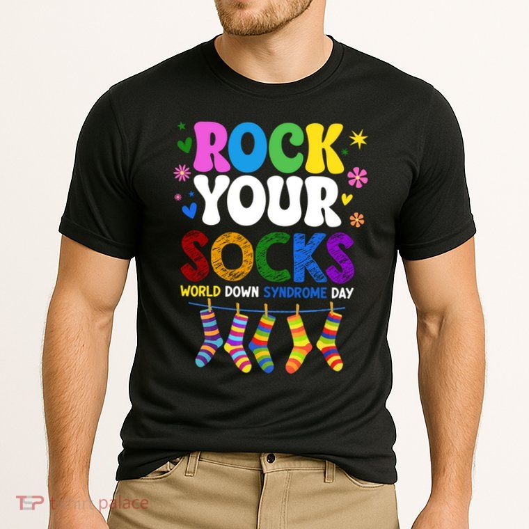 Rock Your Socks World Down Syndrome Awareness Day WDSD Cooling Performance Crew T-Shirt