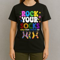 Rock Your Socks World Down Syndrome Awareness Day WDSD T-Shirt