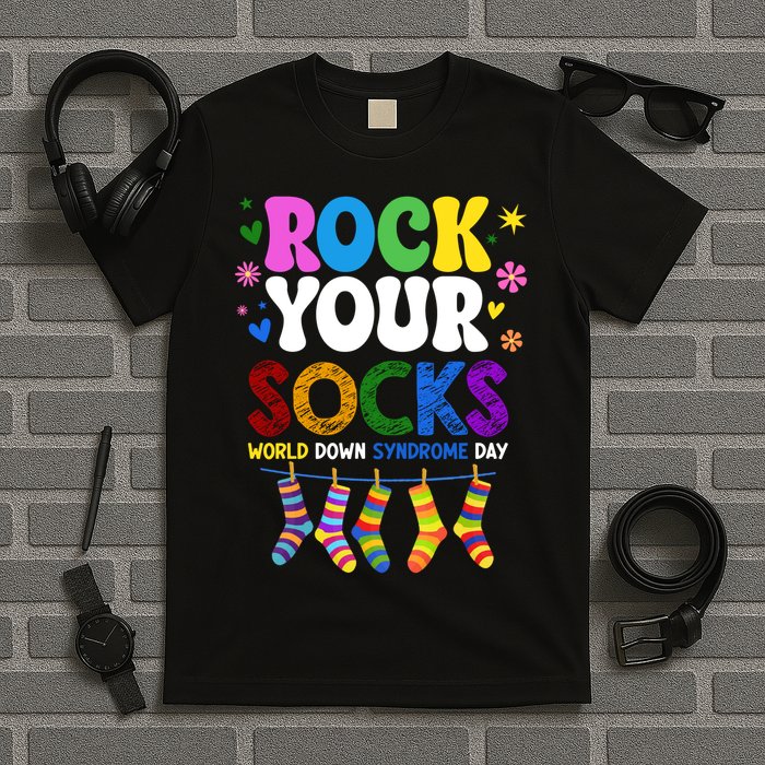 Rock Your Socks World Down Syndrome Awareness Day WDSD T-Shirt