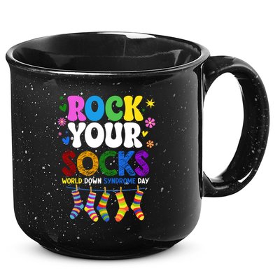 Rock Your Socks World Down Syndrome Awareness Day WDSD 15oz Campfire Ceramic Mug