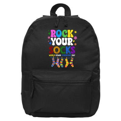 Rock Your Socks World Down Syndrome Awareness Day WDSD 16 in Basic Backpack