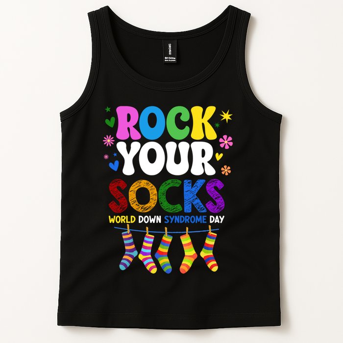 Rock Your Socks World Down Syndrome Awareness Day WDSD Tank Top