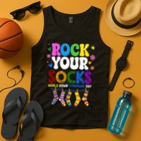 Rock Your Socks World Down Syndrome Awareness Day WDSD Tank Top