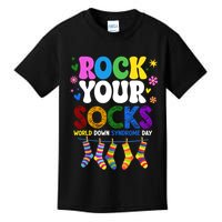 Rock Your Socks World Down Syndrome Awareness Day WDSD Kids T-Shirt