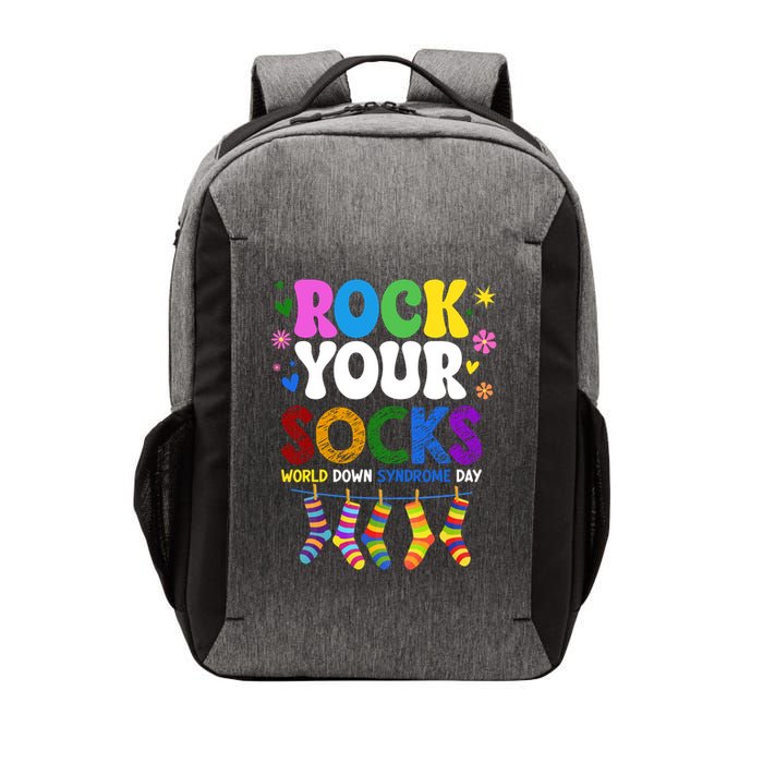 Rock Your Socks World Down Syndrome Awareness Day WDSD Vector Backpack