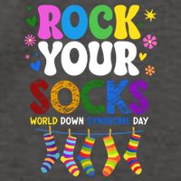 Rock Your Socks World Down Syndrome Awareness Day WDSD Vector Backpack