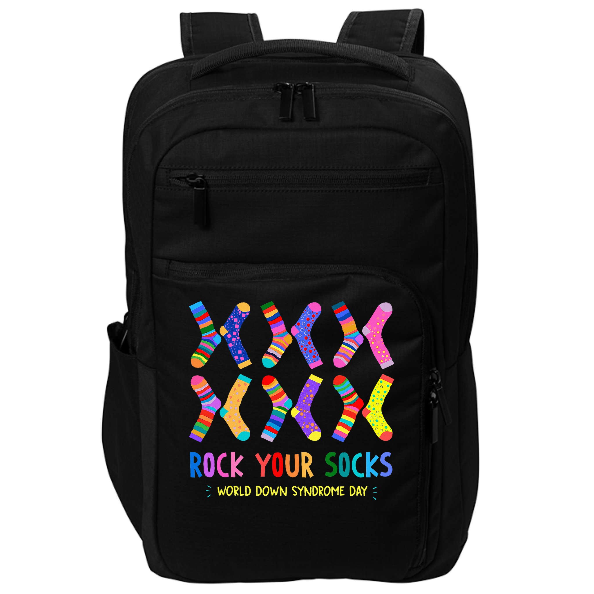 Rock Your Socks World Down Syndrome Awareness Day  Impact Tech Backpack