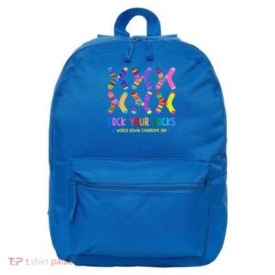 Rock Your Socks World Down Syndrome Awareness Day  16 in Basic Backpack