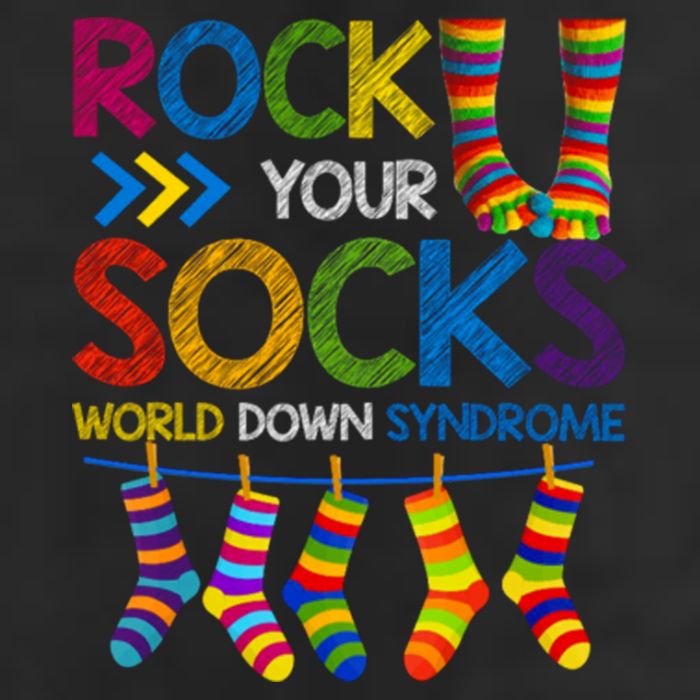 Rock Your Socks World Down Syndrome Awareness 25L Jumbo Tote