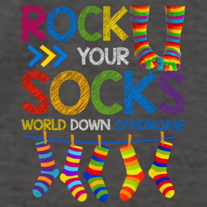 Rock Your Socks World Down Syndrome Awareness Vector Backpack