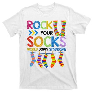 Rock Your Socks World Down Syndrome Awareness T-Shirt