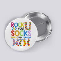 Rock Your Socks World Down Syndrome Awareness Button