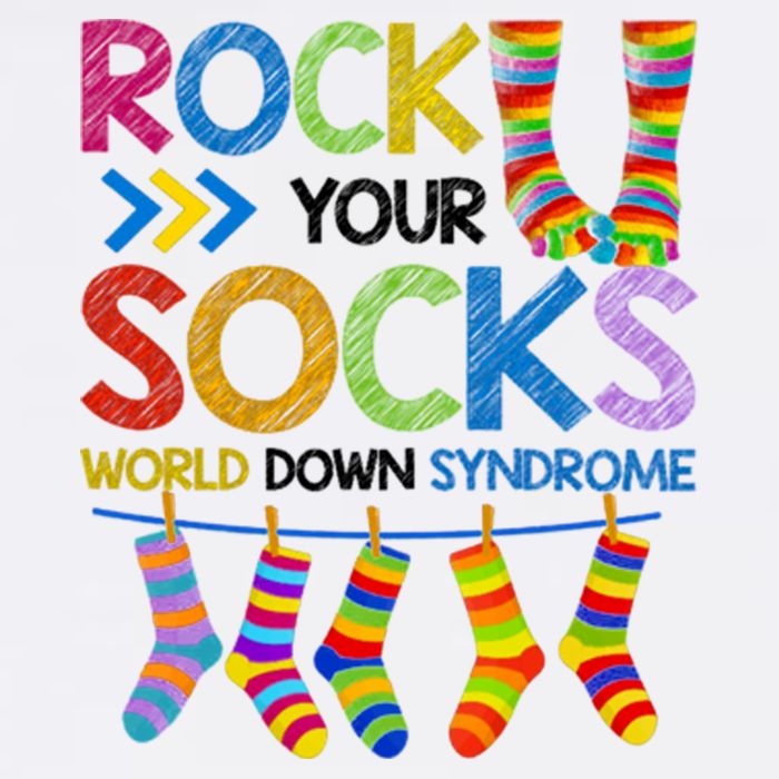 Rock Your Socks World Down Syndrome Awareness Button