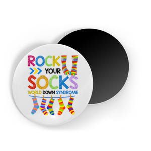 Rock Your Socks World Down Syndrome Awareness Magnet