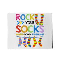 Rock Your Socks World Down Syndrome Awareness Mousepad