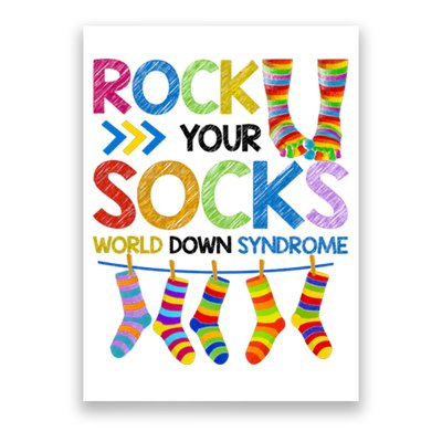 Rock Your Socks World Down Syndrome Awareness Poster