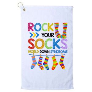 Rock Your Socks World Down Syndrome Awareness Platinum Collection Golf Towel