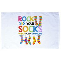 Rock Your Socks World Down Syndrome Awareness Microfiber Hand Towel