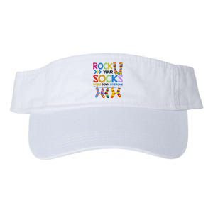 Rock Your Socks World Down Syndrome Awareness Valucap Bio-Washed Visor