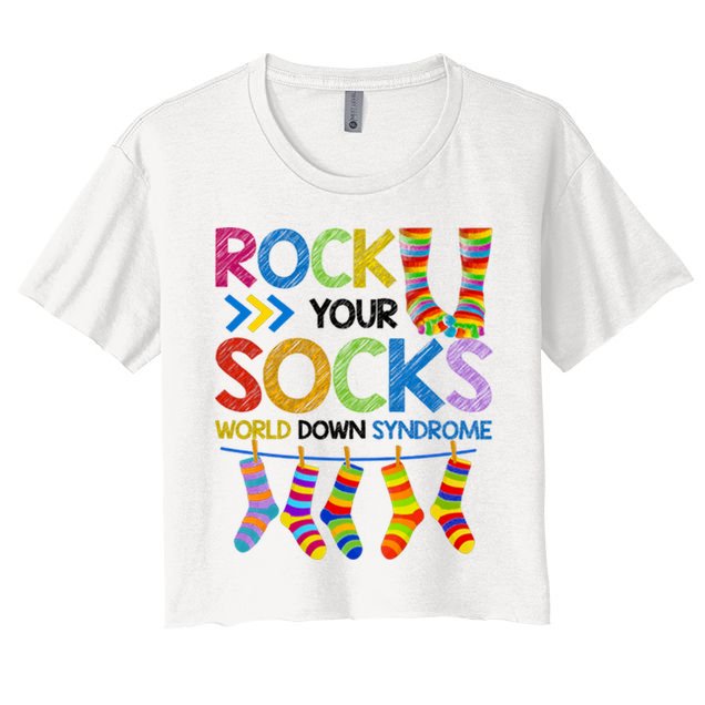 Rock Your Socks World Down Syndrome Awareness Crop Top