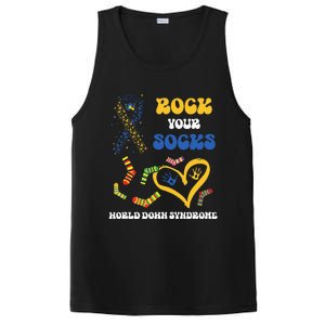 Rock Your Socks T21 Man Down Syndrome Awareness PosiCharge Competitor Tank