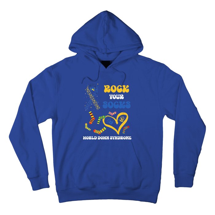 Rock Your Socks T21 Man Down Syndrome Awareness Hoodie