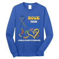 Rock Your Socks T21 Man Down Syndrome Awareness Long Sleeve Shirt