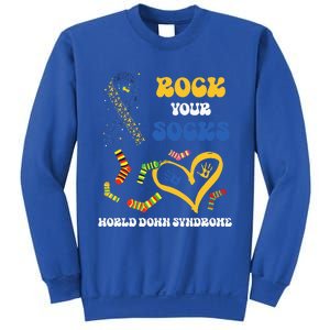 Rock Your Socks T21 Man Down Syndrome Awareness Sweatshirt