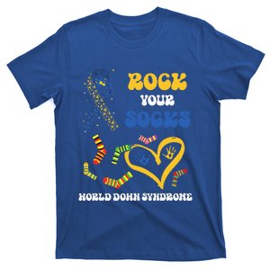 Rock Your Socks T21 Man Down Syndrome Awareness T-Shirt