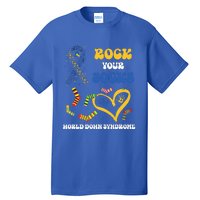 Rock Your Socks T21 Man Down Syndrome Awareness Tall T-Shirt