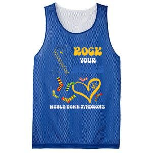 Rock Your Socks T21 Man Down Syndrome Awareness Mesh Reversible Basketball Jersey Tank