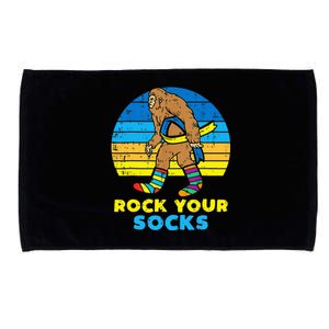 Rock Your Socks Awareness Sasquatch Down Syndrome Microfiber Hand Towel