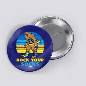 Rock Your Socks Awareness Sasquatch Down Syndrome Button