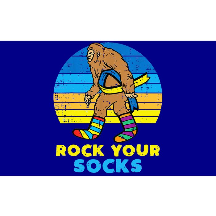 Rock Your Socks Awareness Sasquatch Down Syndrome Bumper Sticker