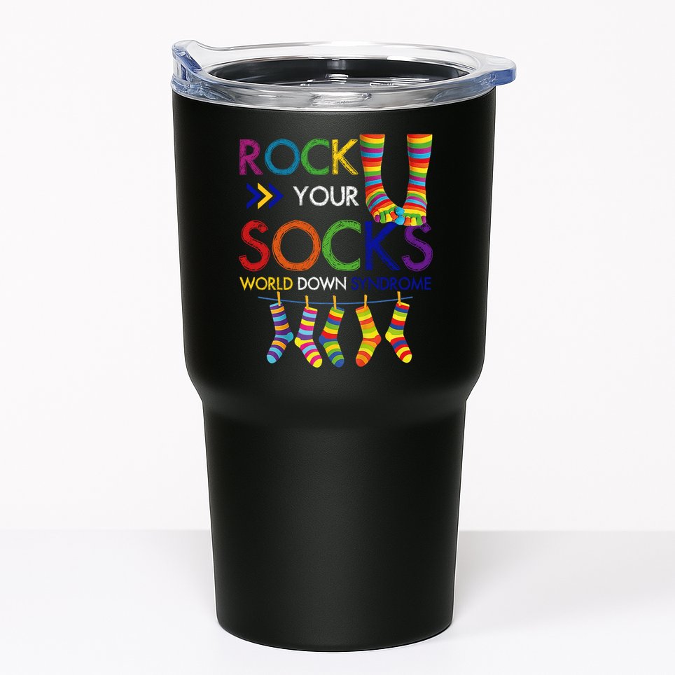 Rock Your Socks World Down Syndrome Awareness Tumbler