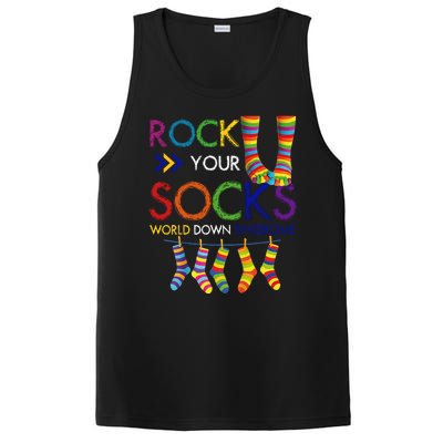 Rock Your Socks World Down Syndrome Awareness PosiCharge Competitor Tank