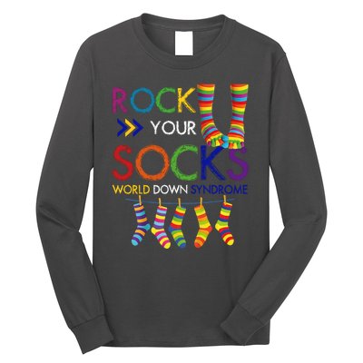 Rock Your Socks World Down Syndrome Awareness Long Sleeve Shirt