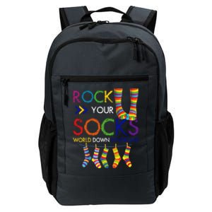 Rock Your Socks World Down Syndrome Awareness Daily Commute Backpack