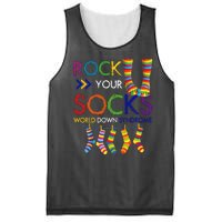 Rock Your Socks World Down Syndrome Awareness Mesh Reversible Basketball Jersey Tank