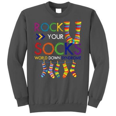 Rock Your Socks World Down Syndrome Awareness Tall Sweatshirt