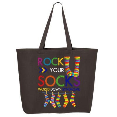 Rock Your Socks World Down Syndrome Awareness 25L Jumbo Tote