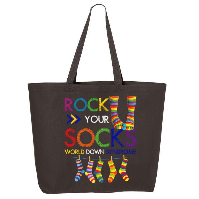 Rock Your Socks World Down Syndrome Awareness 25L Jumbo Tote